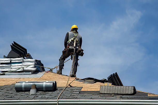 Professional Gutter Installation technician working in Franklin, PA
